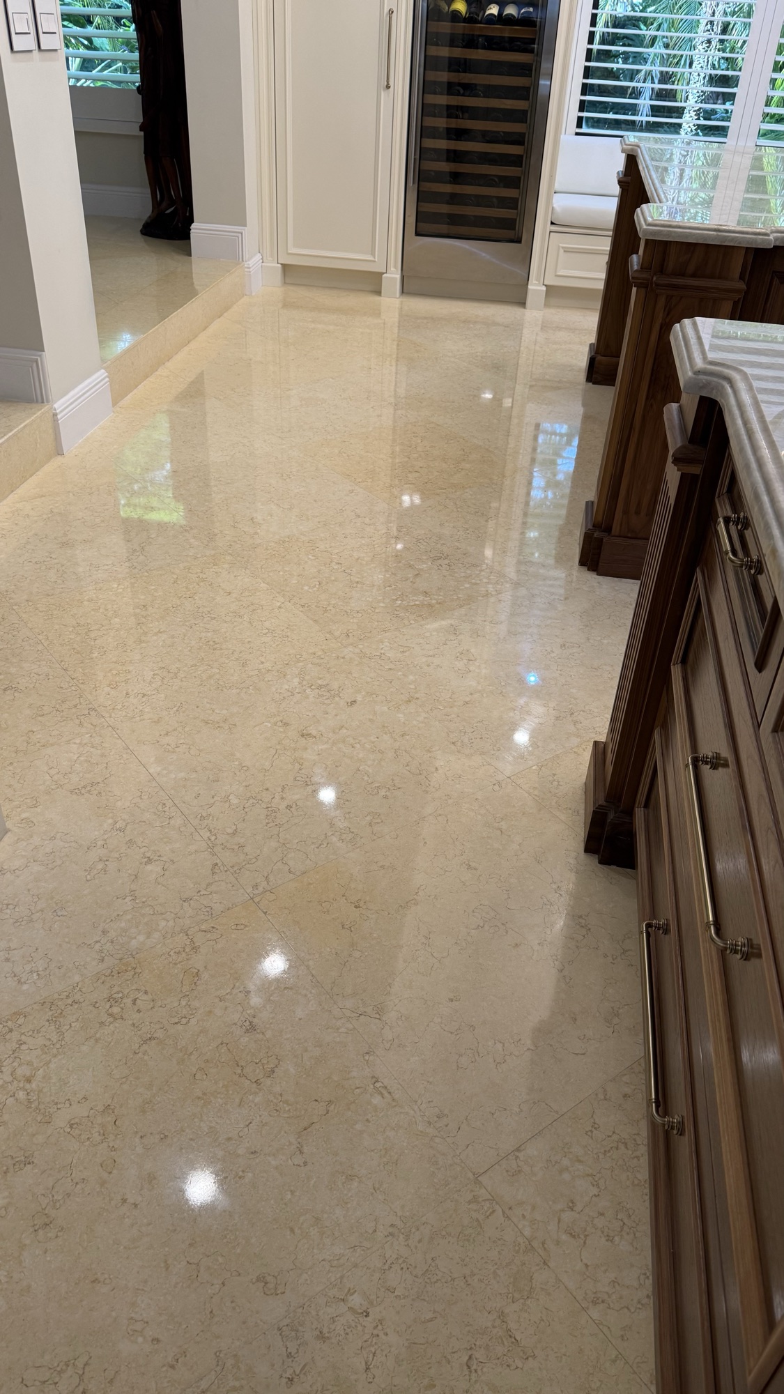 Completed kitchen floor from the second angle